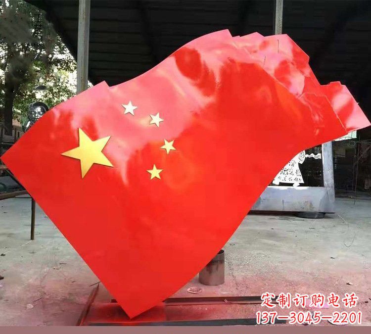丽水不锈钢校园五星红旗雕塑——传承红色基因,缅怀烈士