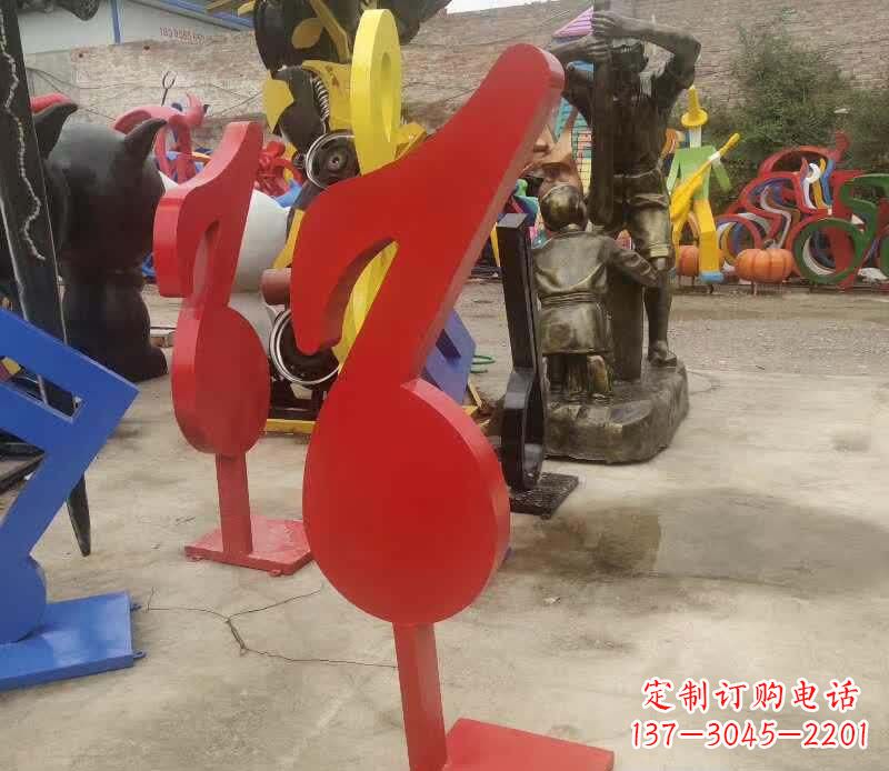 丽水不锈钢音符雕塑悠扬的音乐美学