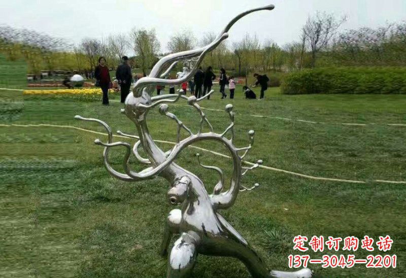 丽水不锈钢树枝雕塑精美的艺术装饰