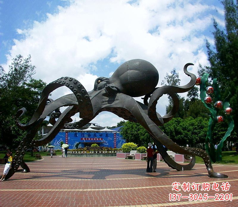 丽水不锈钢章鱼雕塑
