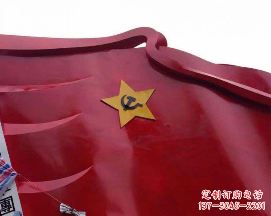 丽水不锈钢党徽雕塑——传承红色基因
