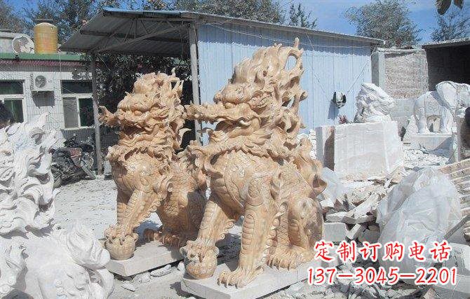 丽水麒麟石雕一个具有传统文化精髓的艺术品