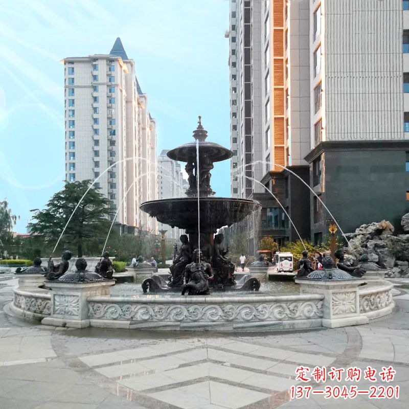 丽水城市广场欧式水景喷泉雕塑的魅力