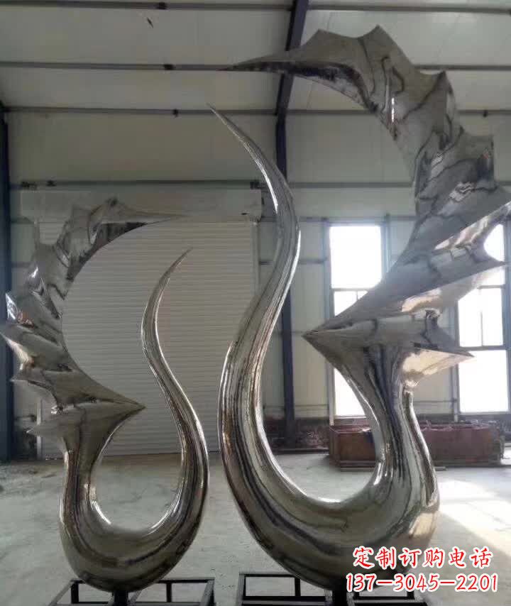 丽水抽象天鹅不锈钢雕塑