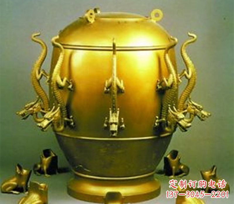 丽水纯铜古天文仪器地动仪雕塑