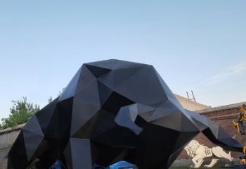 丽水华尔街牛大型玻璃钢动物雕塑