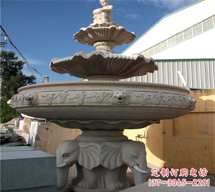 丽水雕刻出美景大钵石雕塑的天鹅