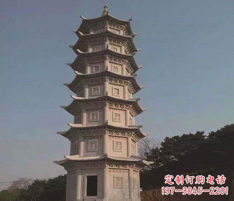 丽水宝塔雕塑大理石的艺术精品