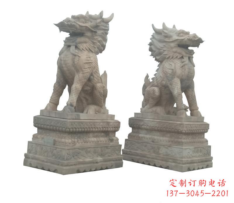 丽水大理石麒麟神秘之门的守护者