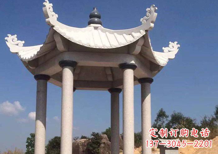 丽水大理石凉亭雕塑——传承古代工艺之精粹