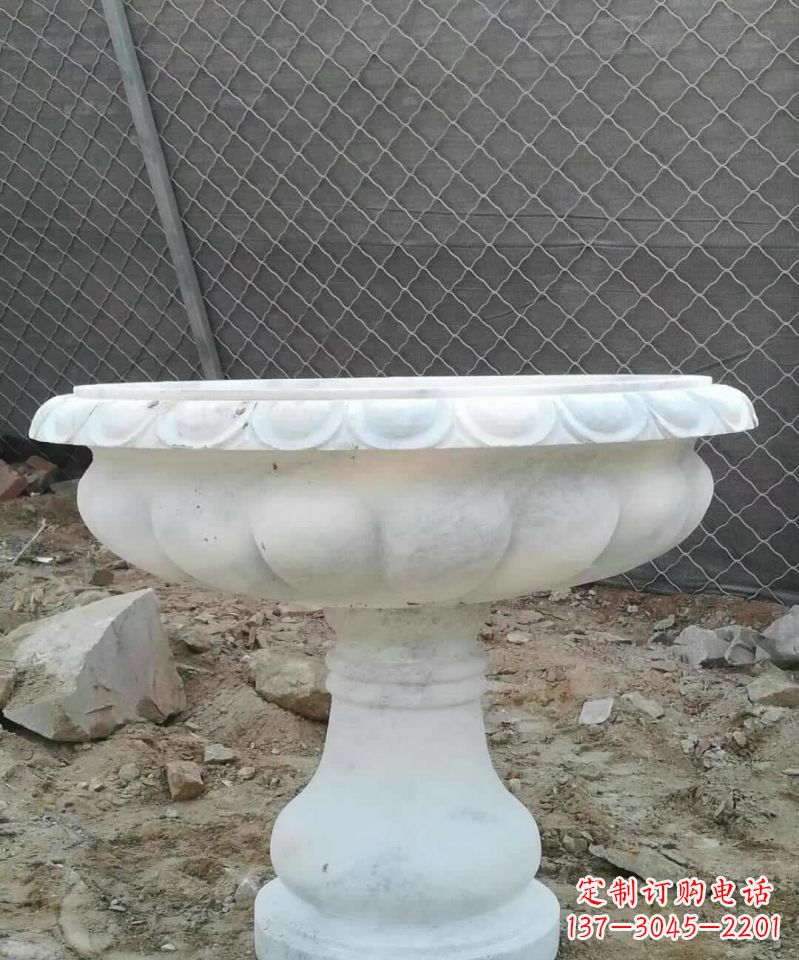 丽水大理石花盆雕塑