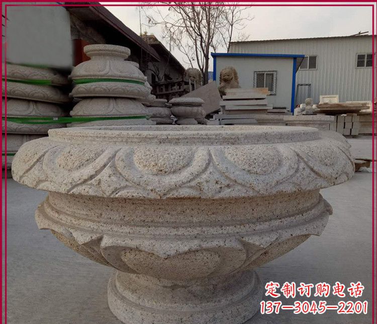 丽水大理石花盆雕塑