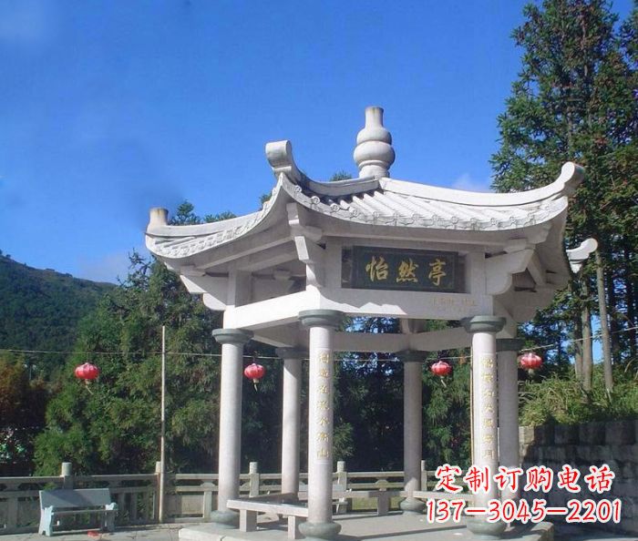 丽水精美大理石凉亭雕塑
