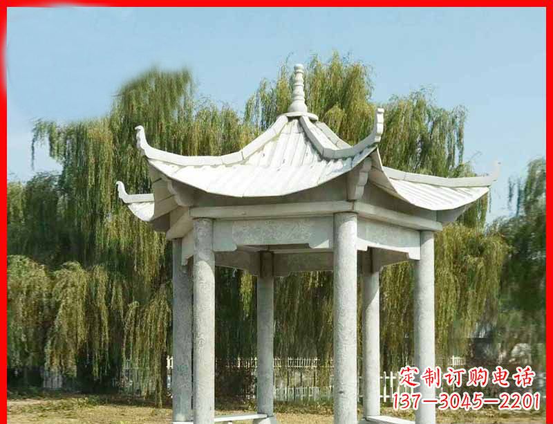 丽水精美大理石凉亭雕塑