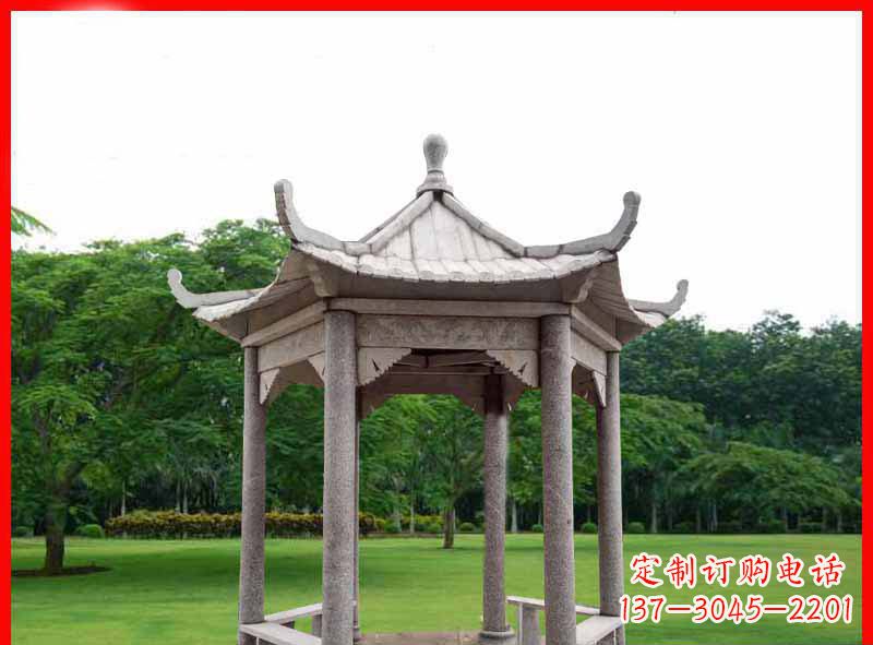丽水精致大理石凉亭雕塑