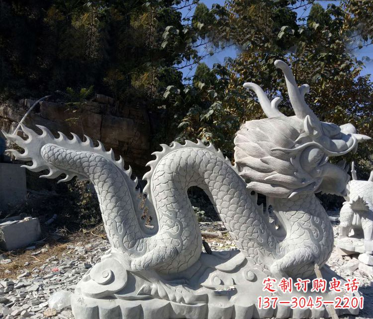 丽水精美大理石龙雕塑