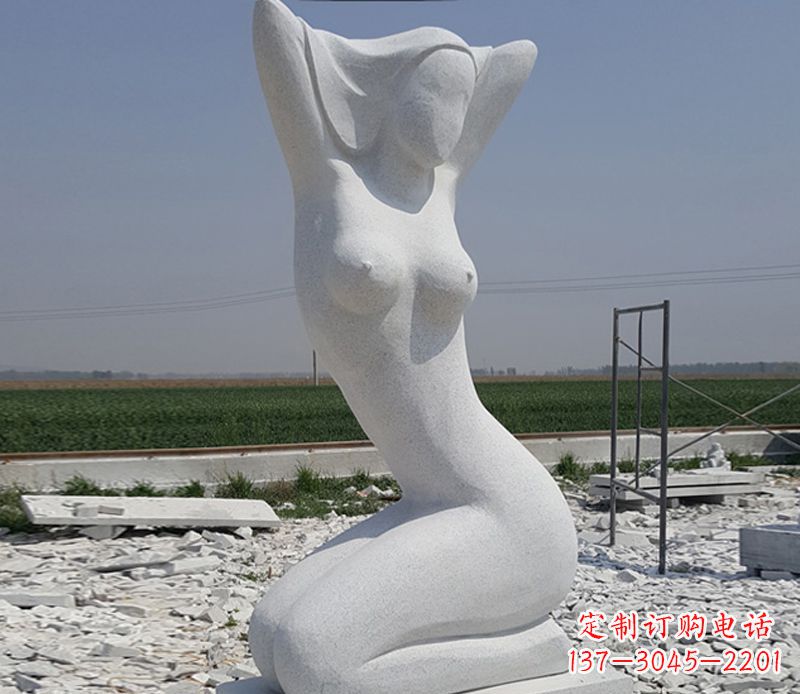 丽水优雅大理石美女雕塑