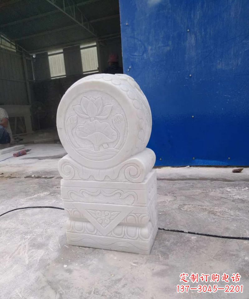 丽水大理石门墩雕塑,精美而实用