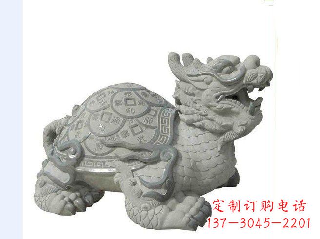 丽水大理石企业招财龙龟雕塑