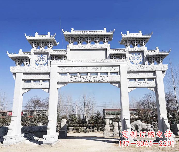 丽水大理石牌坊石雕定制