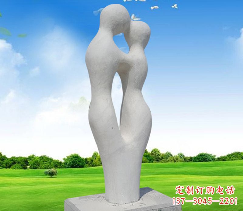 丽水情侣石雕,永恒的爱恋