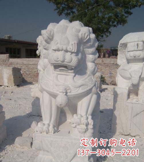丽水精美大理石狮子雕塑