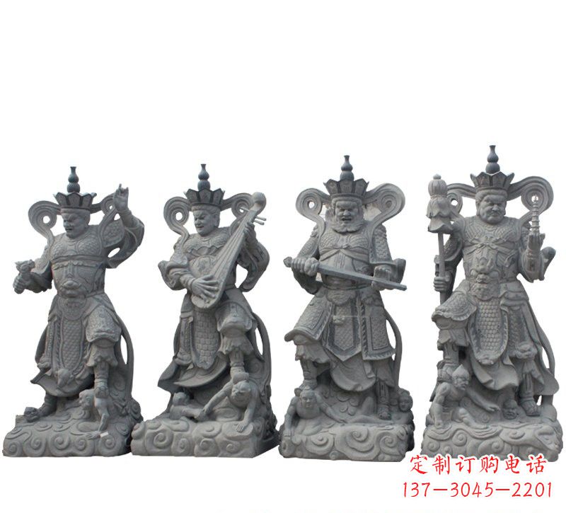 丽水四大天王大理石雕塑