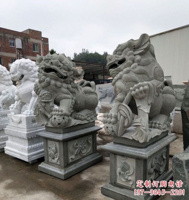 丽水大理石南方狮子雕塑