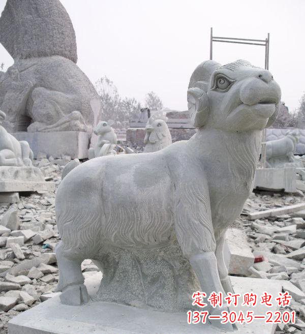 丽水大理石羊雕塑