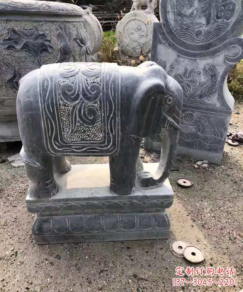 丽水大理石大象雕塑