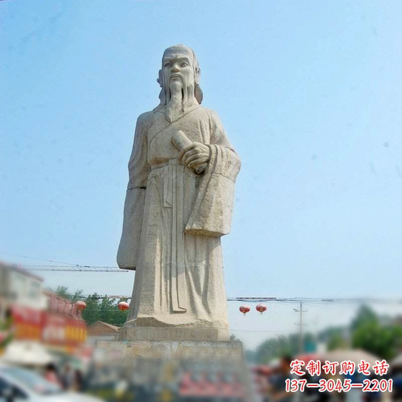丽水大理石庄子雕塑-名人雕像