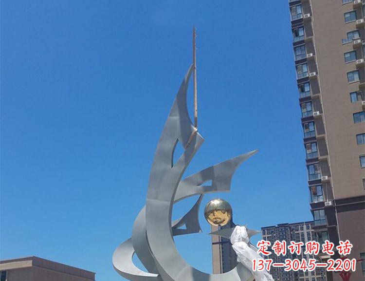 丽水精美特大不锈钢凤凰雕塑