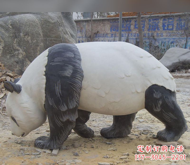 丽水特色熊猫石雕定制