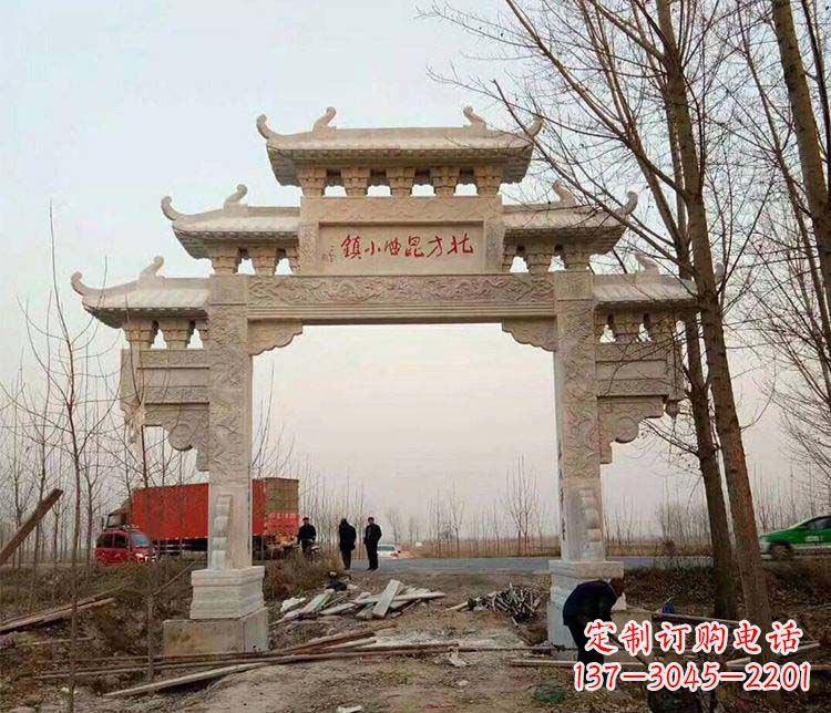 丽水大理石牌坊石雕