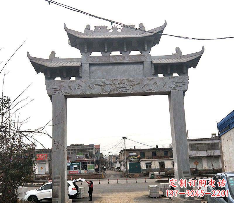 丽水精美大理石牌坊石雕