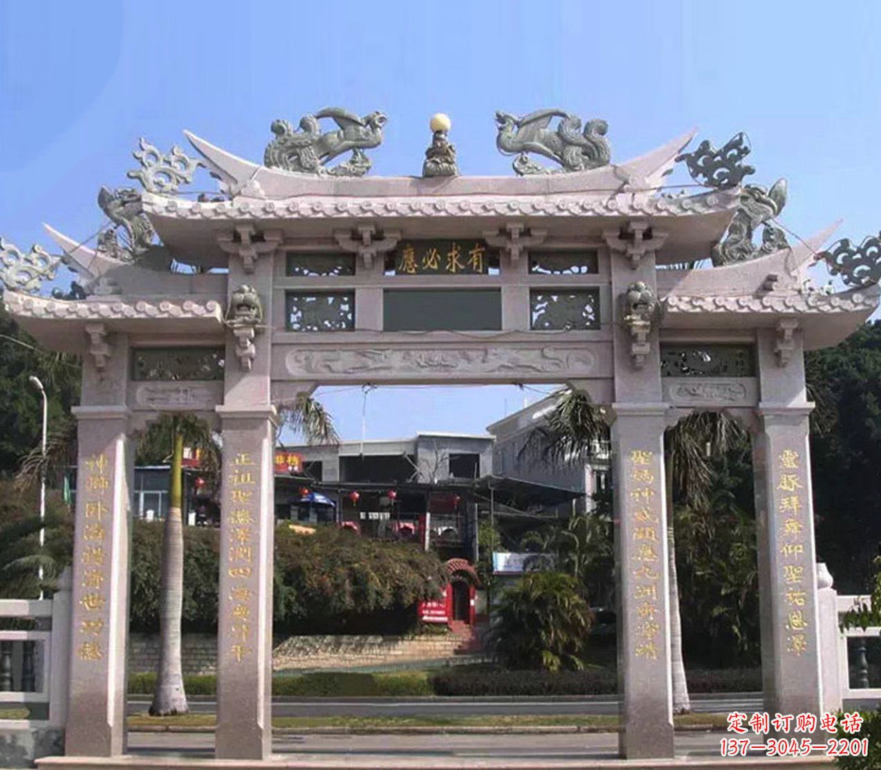 丽水精美石雕牌坊雕塑——传承文化的艺术精品