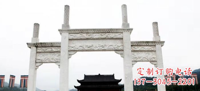 丽水领雕塑-定制道路牌坊雕塑