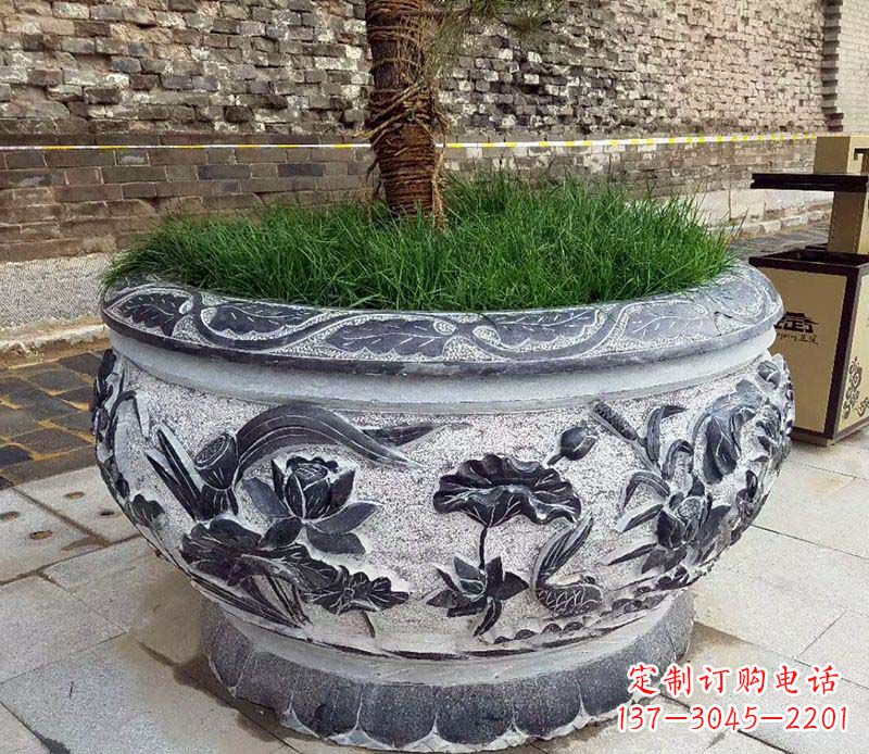 丽水精美花盆雕塑,点亮你的道路景观
