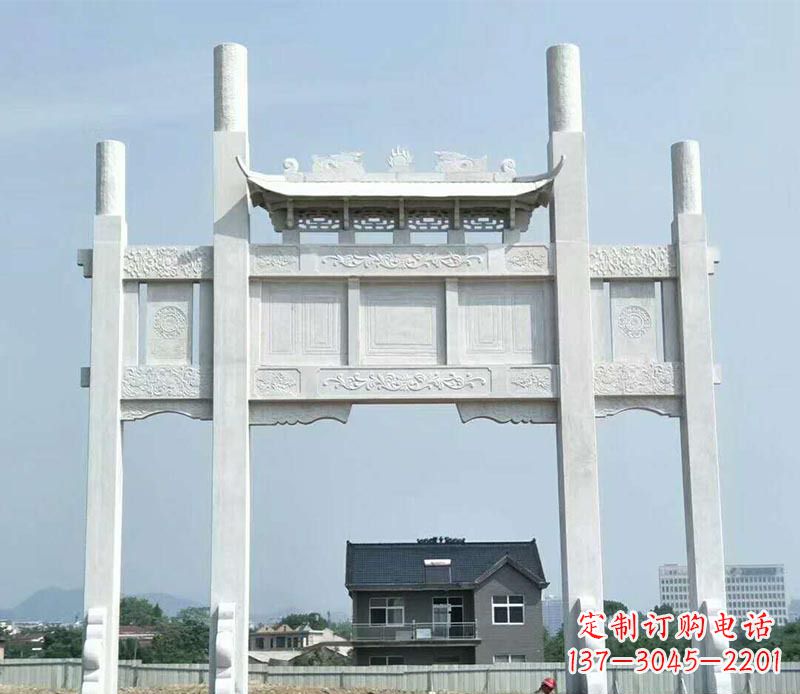 丽水精美牌坊雕塑