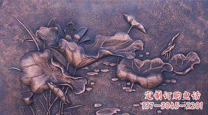 丽水锻铜荷花雕塑