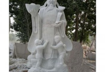 丽水大理石财神雕塑——守护家庭繁荣