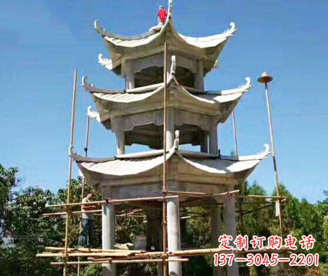 丽水精美古典凉亭石雕