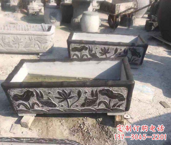 丽水精美仿古石水缸雕塑