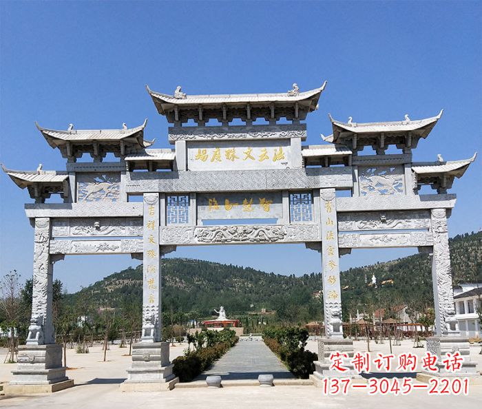 丽水特色牌坊石雕