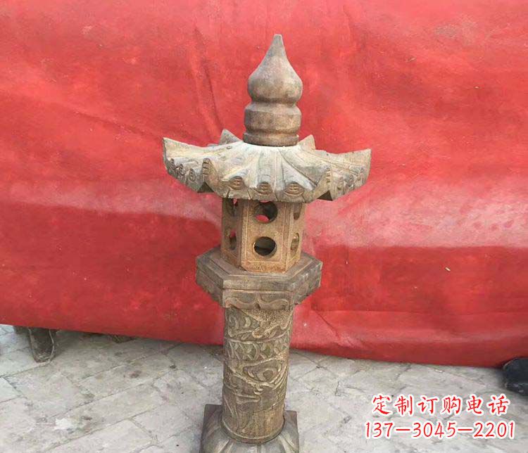 丽水传统风格石灯雕塑