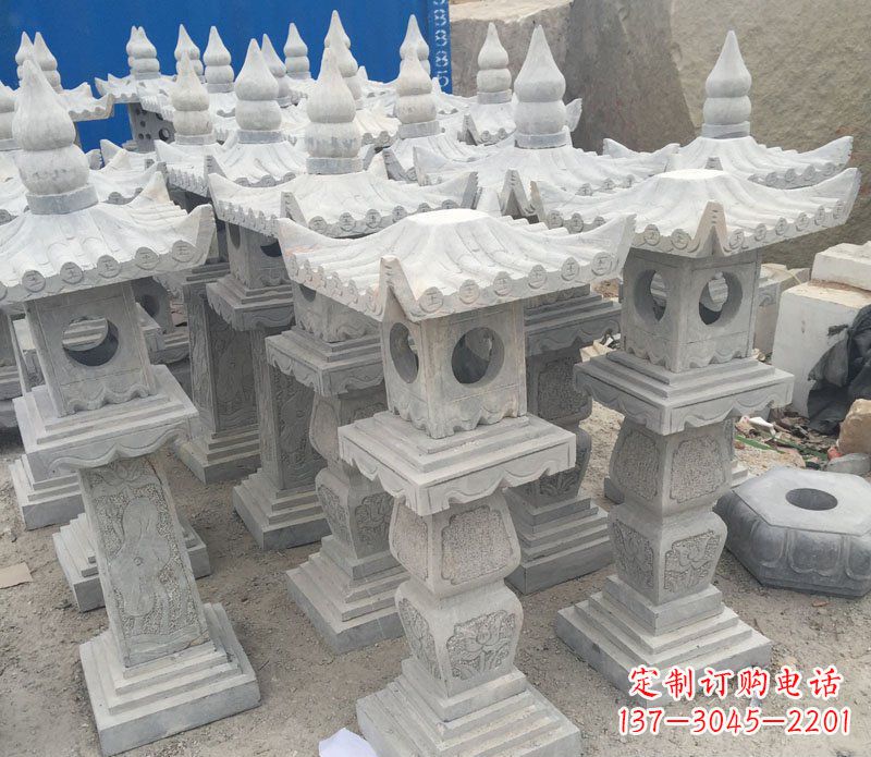 丽水仿古石灯园林景观石雕