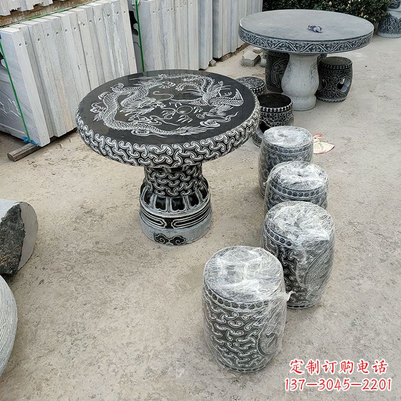 丽水仿古石雕桌凳,让家居更有质感