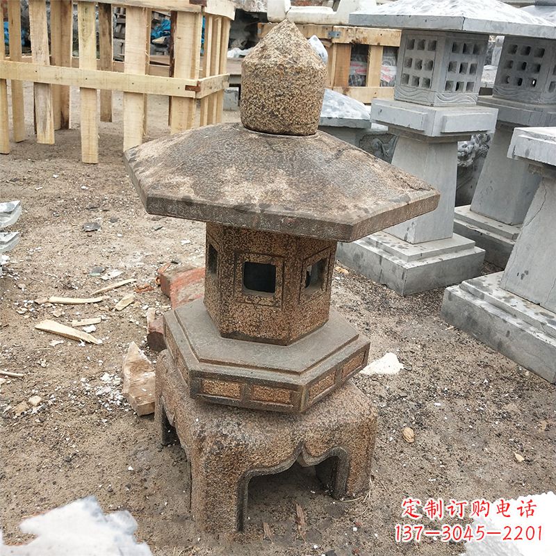 丽水古雅时尚仿古石灯笼雕塑
