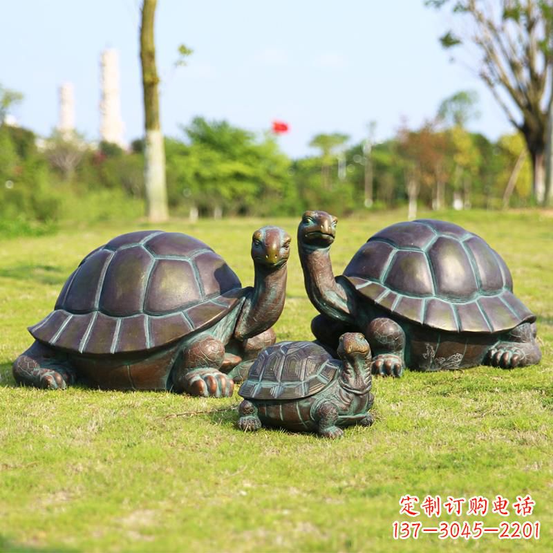 丽水仿铜乌龟-公园草坪动物雕塑摆件