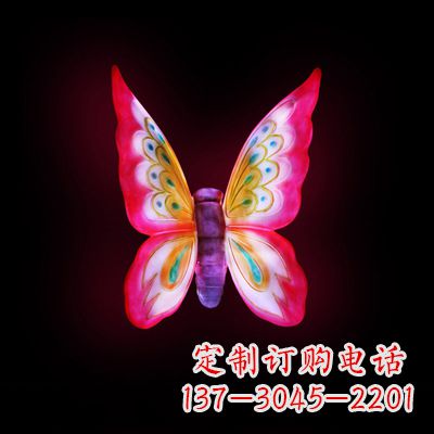 丽水红发蝴蝶 小号发光雕塑